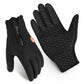 Touchscreen Winter Gloves with Zippered Wrist and Anti-Slip Palm, Fleece-Lined Neoprene