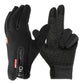 Touchscreen Winter Gloves with Zippered Wrist and Anti-Slip Palm, Fleece-Lined Neoprene
