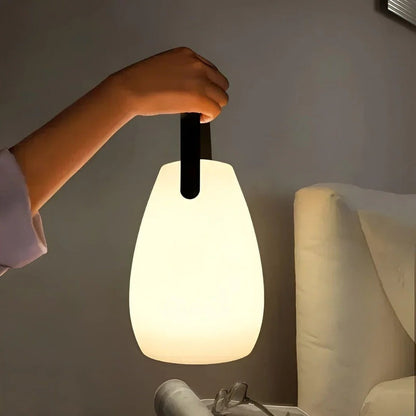 LED Table Lamp with Rechargeable Battery and Waterproof Body, Remote Control, Touch Sensor