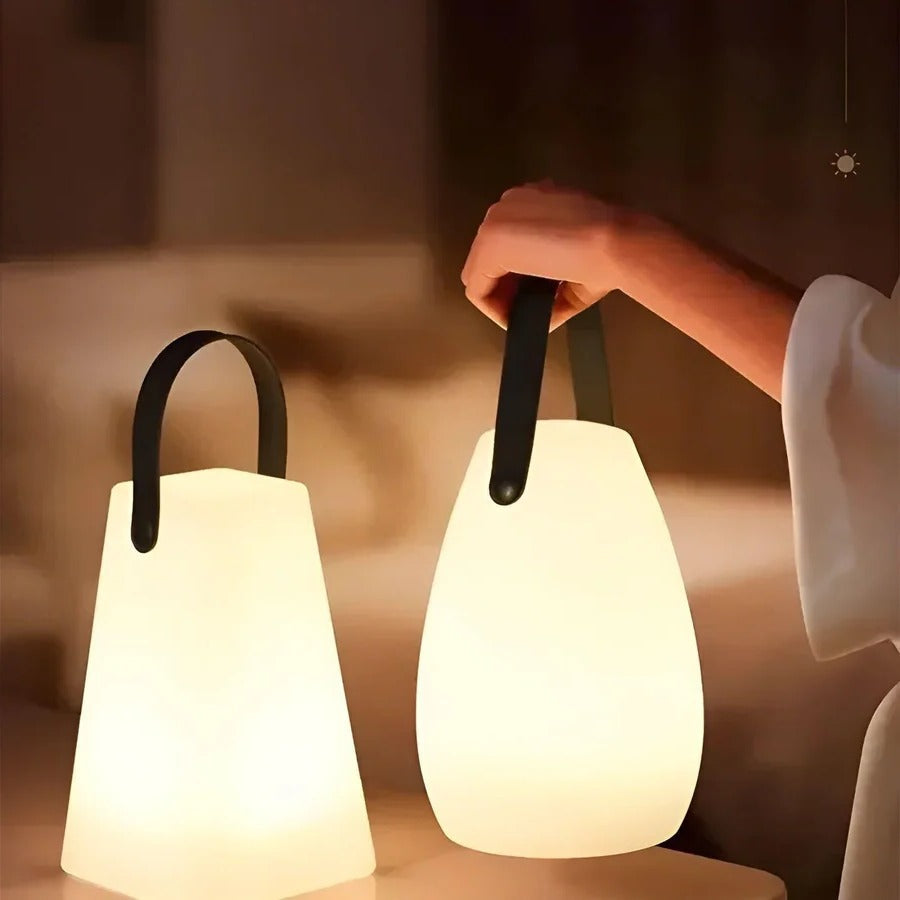 LED Table Lamp with Rechargeable Battery and Waterproof Body, Remote Control, Touch Sensor