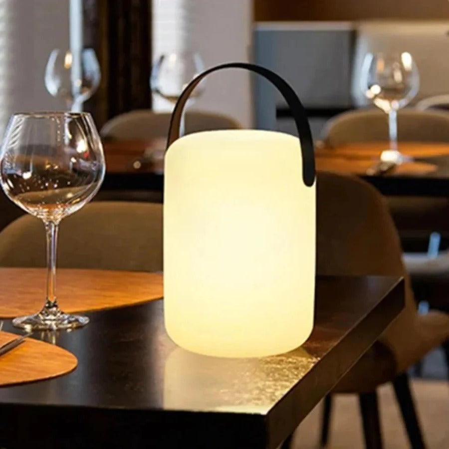 LED Table Lamp with Rechargeable Battery and Waterproof Body, Remote Control, Touch Sensor