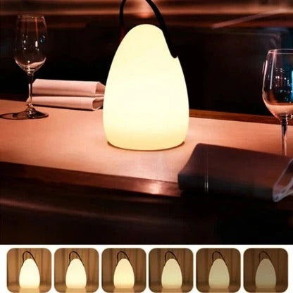 LED Table Lamp with Rechargeable Battery and Waterproof Body, Remote Control, Touch Sensor
