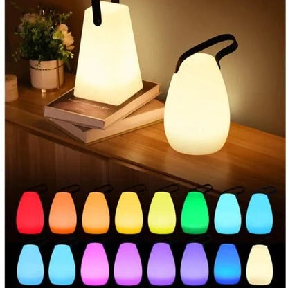 LED Table Lamp with Rechargeable Battery and Waterproof Body, Remote Control, Touch Sensor
