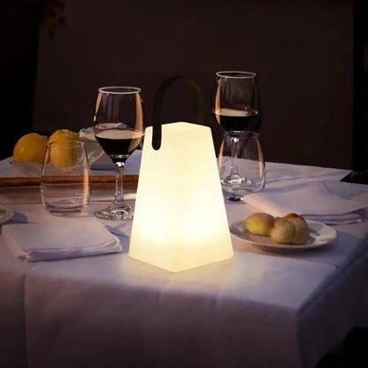 LED Table Lamp with Rechargeable Battery and Waterproof Body, Remote Control, Touch Sensor