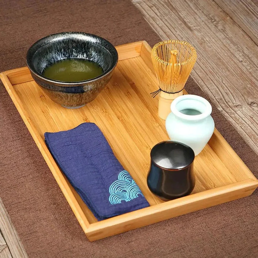 Matcha Tea Set with Bamboo Whisk and Measuring Spoon, Ceramic Bowl Gift Box