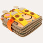 Interactive Activity Book with Multiple Textures and Carry Handle for Toddlers