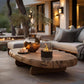Ethanol Tabletop Fireplace with Glass Cylinder and Flame Snuffer