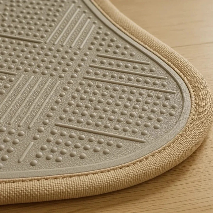 Chair Mat for Hardwood Floors with Non-Slip Backing and Short-Pile Velour, 35x24 in