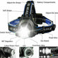 LED Headlamp with Dual Beam Modes and Adjustable Strap, 990000 Lumens