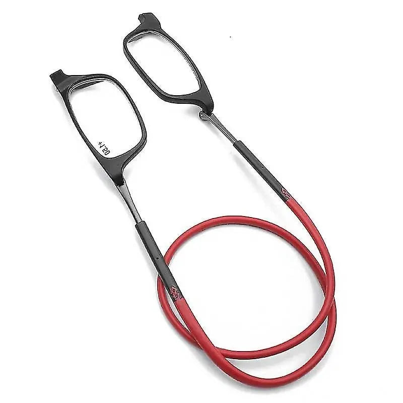 Reading Glasses with Magnetic Bridge and Hanging Neck Loop, Lightweight Unisex All Vera Mart