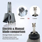 Nose Hair Trimmer with Manual Twist Mechanism and Ergonomic Grip, Stainless Steel