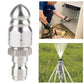 Sewer Jetter Nozzle with 0.39 Inch Orifice and Stainless Steel for Pressure Hoses