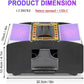 Automatic Card Shuffler with Dual Deck Capacity and Battery Power, Compact Portable Size