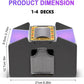 Automatic Card Shuffler with Dual Deck Capacity and Battery Power, Compact Portable Size