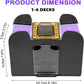 Automatic Card Shuffler with Dual Deck Capacity and Battery Power, Compact Portable Size