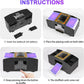 Automatic Card Shuffler with Dual Deck Capacity and Battery Power, Compact Portable Size
