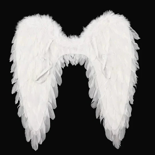 Realistic Feathered Angel Wings Costume for Events and Cosplay