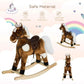 Plush Rocking Horse with Built-In Nursery Rhymes and Metal Frame for Toddlers