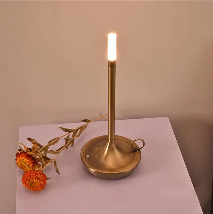 Rechargeable Touch Table Lamp with USB Charging and 12-Hour Battery, Warm White