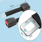 Seat Belt Extender with 11-Inch Rigid Stem and Upright Buckle Reach, Toolless Click-In