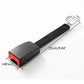 Seat Belt Extender with 11-Inch Rigid Stem and Upright Buckle Reach, Toolless Click-In