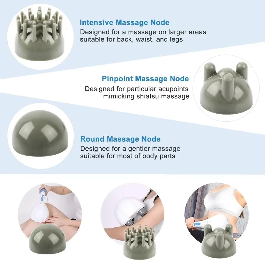 Percussion Massager with Dual Motors and Adjustable Speed Settings