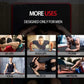 High Density Exercise Mat with Textured Non Slip Surface and Joint Protection