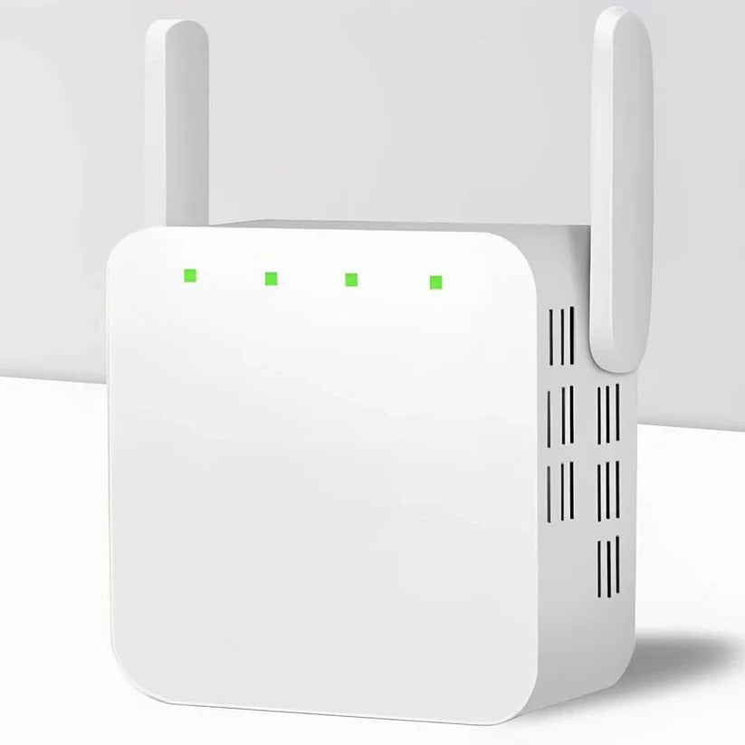 Dual Antenna WiFi Repeater with 300 Mbps and 300 Square Meter Coverage