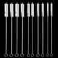 Reusable Straw Cleaning Brush Set with Metal Handle and Fine Bristles, 10-Piece All Vera Mart