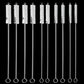 Reusable Straw Cleaning Brush Set with Metal Handle and Fine Bristles, 10-Piece All Vera Mart