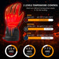 Rechargeable Heated Gloves with Touchscreen Fingertips and Far Infrared Elements