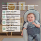 Baby Reflux Sleep Bed with 15-Degree Incline and Adjustable Leg Cushion for Newborns 0-12 Months