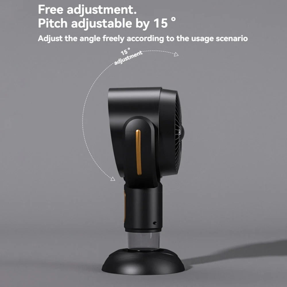 Rechargeable Desktop Air Purifier with Dual Filters and Adjustable Angle