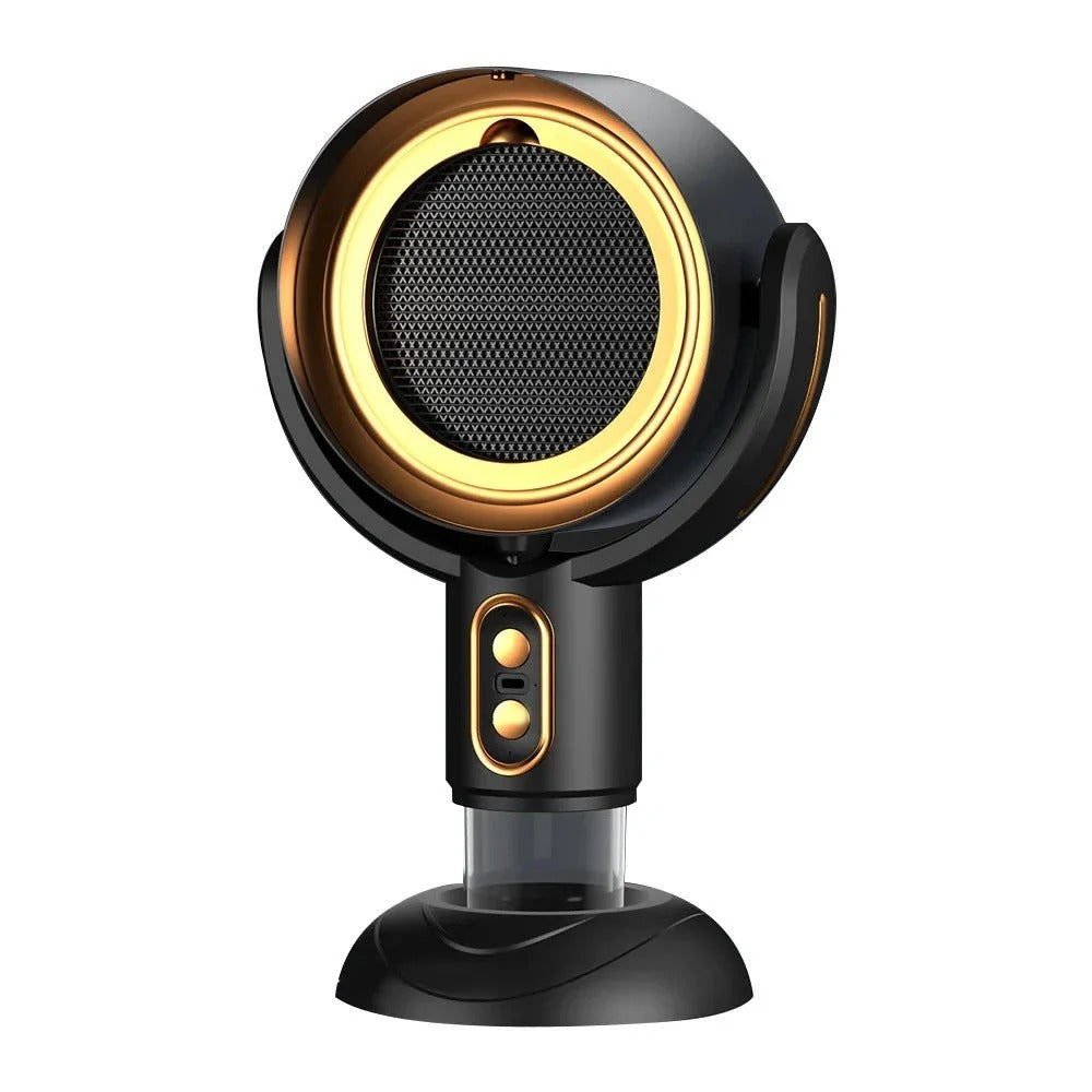 Rechargeable Desktop Air Purifier with Dual Filters and Adjustable Angle