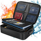 Fire and Water Resistant Document Storage Bag with Built-in Lock and Three Interior Compartments