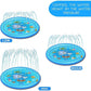 Outdoor Splash Pad 68in with Adjustable Spray and Inflatable Edge