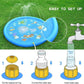 Outdoor Splash Pad 68in with Adjustable Spray and Inflatable Edge