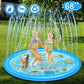 Outdoor Splash Pad 68in with Adjustable Spray and Inflatable Edge