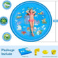 Outdoor Splash Pad 68in with Adjustable Spray and Inflatable Edge