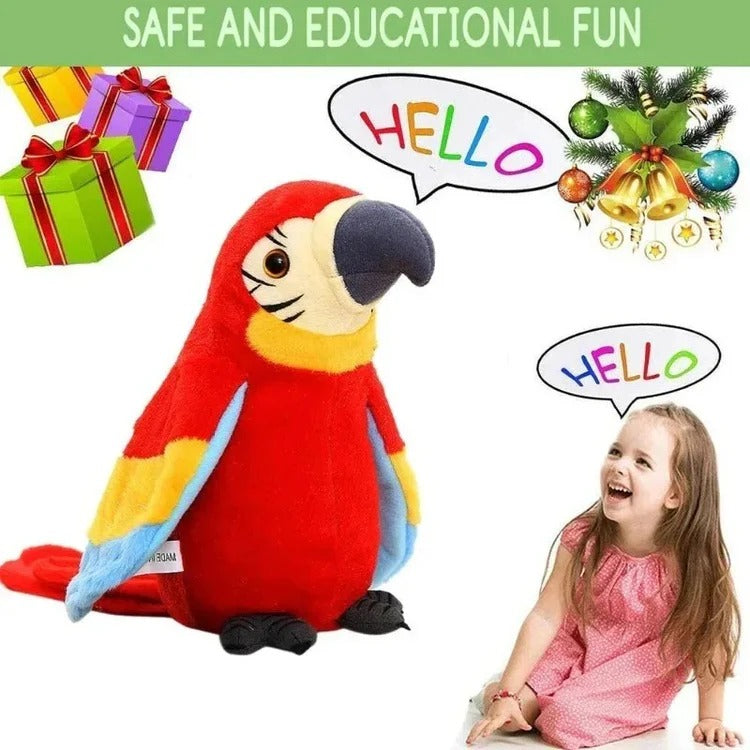Interactive Counting Parrot Plush with Music and Spoken Phrases