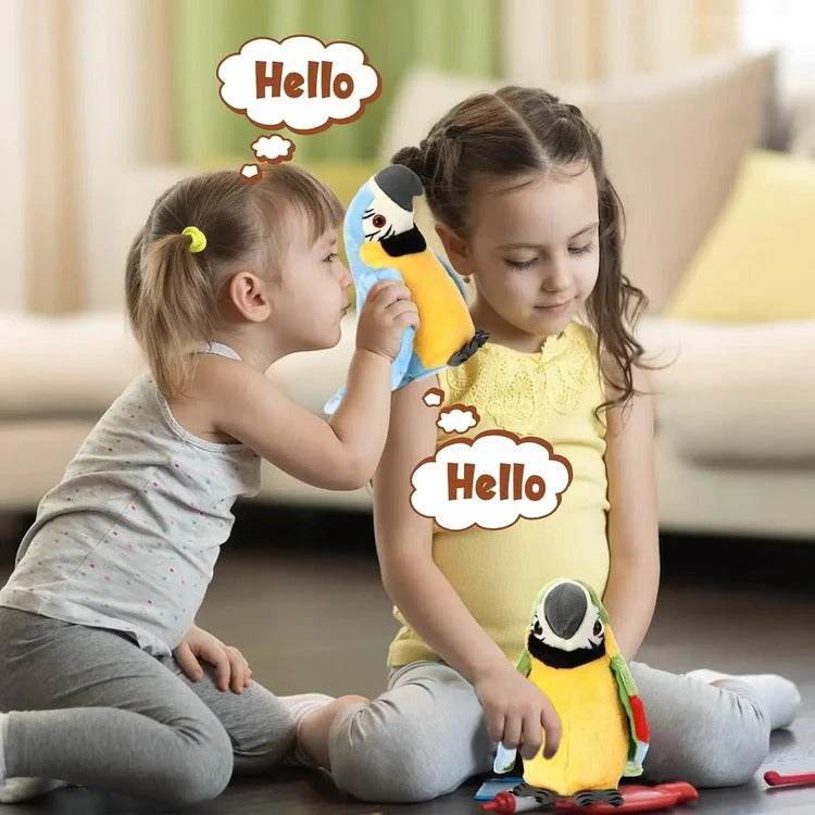Interactive Counting Parrot Plush with Music and Spoken Phrases