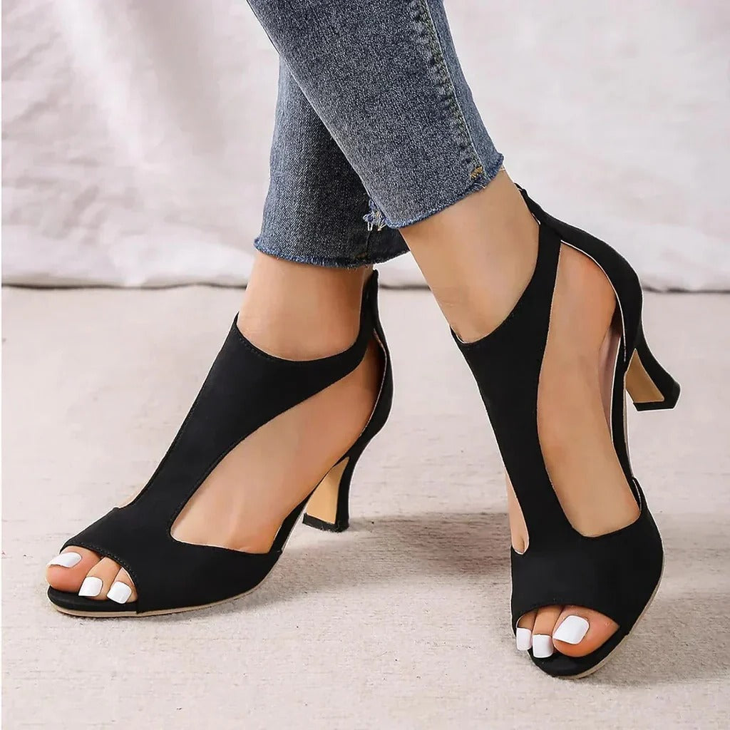 Women’s Orthopedic High-Heel Pumps with Supportive Insole and Refined Design