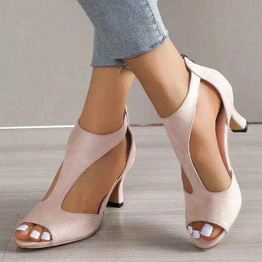 Women’s Orthopedic High-Heel Pumps with Supportive Insole and Refined Design
