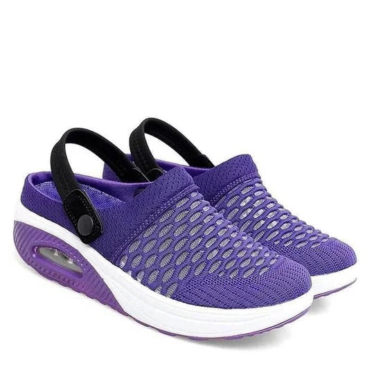 Women’s Supportive Wedge Walking Shoes with Posture-Aligning Design