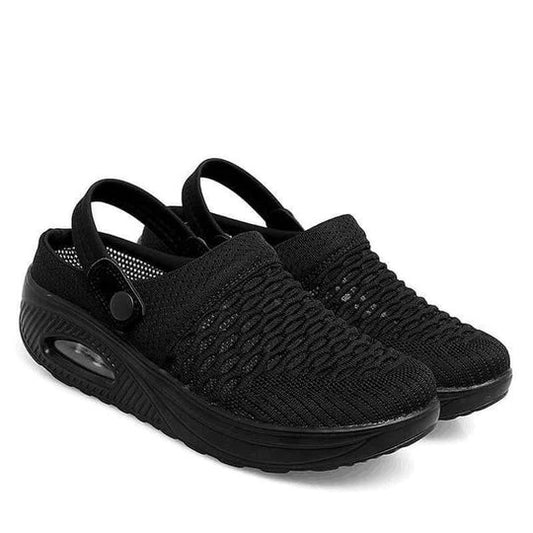 Women’s Supportive Wedge Walking Shoes with Posture-Aligning Design