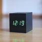 Modern Digital Wood-Style Clock with Hidden LED Display for Minimalist Home Décor