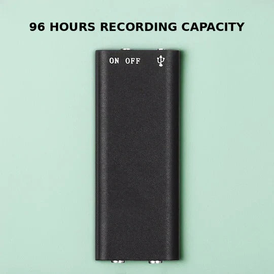 Mini Voice-Activated Recorder for Hands-Free Audio Capture