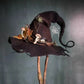 Halloween Party Witch Hat with Adjustable Fit for Costume and Decorative Use
