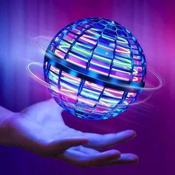 Motorised LED Boomerang Flight Toy for Indoor and Outdoor Spinning Play