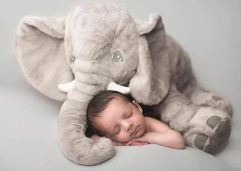 Soft Elephant-Shaped Comfort Pillow for Gentle Support During Rest and Playtime